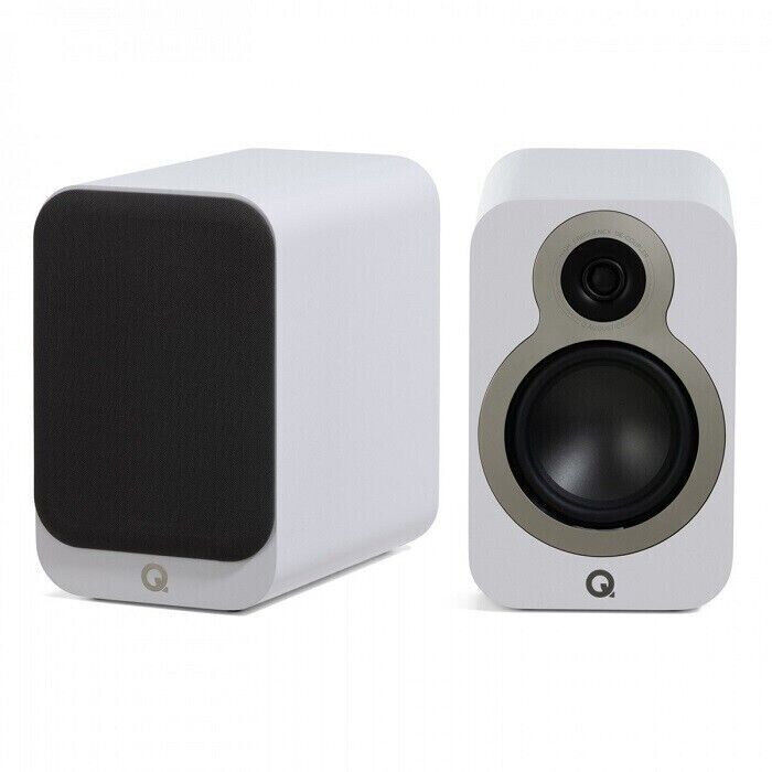 Q ACOUSTICS 3030C SATIN WHITE  COPPIA DIFFUSORI DA LIBRERIA  NUOVI GARANZIA UFF.