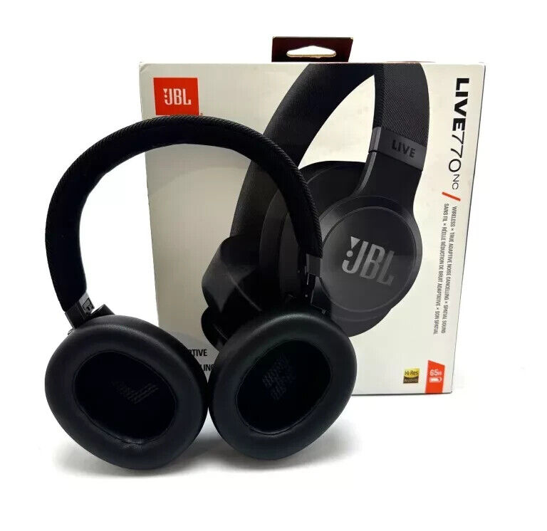 Cuffie On-Ear Bluetooth Wireless JBL Live 770NC Pieghevoli con Microfono BLACK