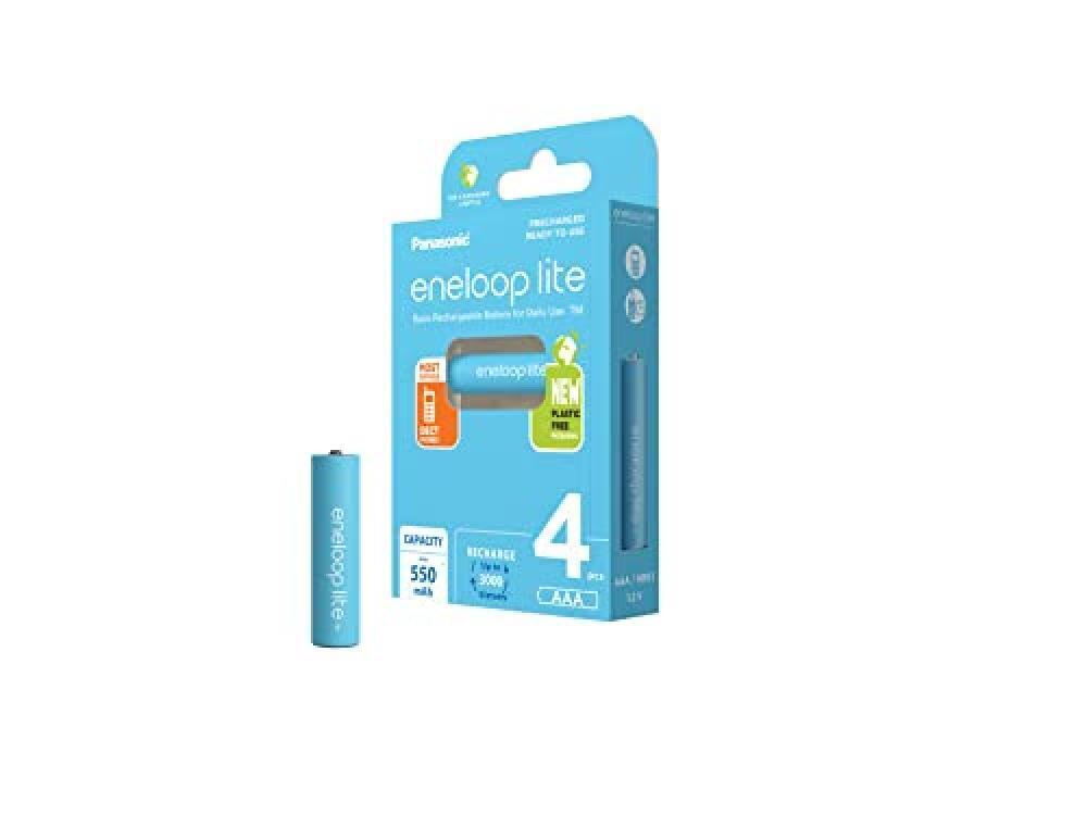 (TG. Neu: 4er Pack) PANASONIC ENELOOP lite Ready-to Use Ni-MH batteries, AAA/Mic