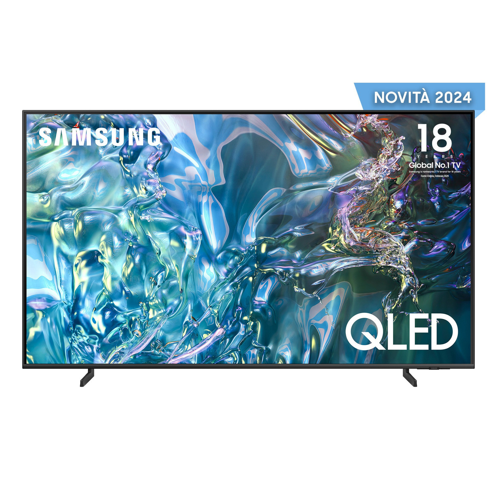 Samsung Q60D TV QLED 4K 43” QE43Q60DAUXZT Smart TV Wi-Fi Titan Gray 2024, Quantu