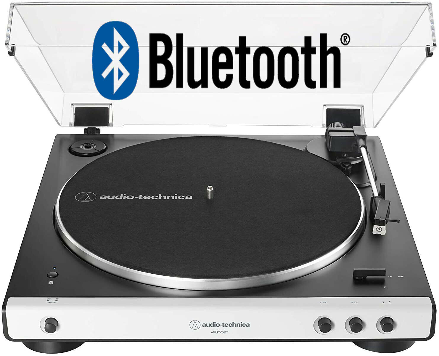 GIRADISCHI AUDIO TECHNICA AT-LP60XBT Bianco Phono Line BLUETOOTH con Puntina NEW
