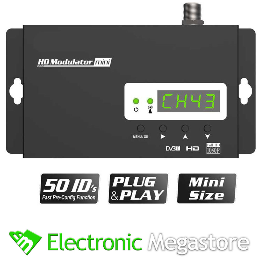 Modulatore HDMI pro a Terrestre DVB-T, Distribuzione Full HD su Cavo Coassiale