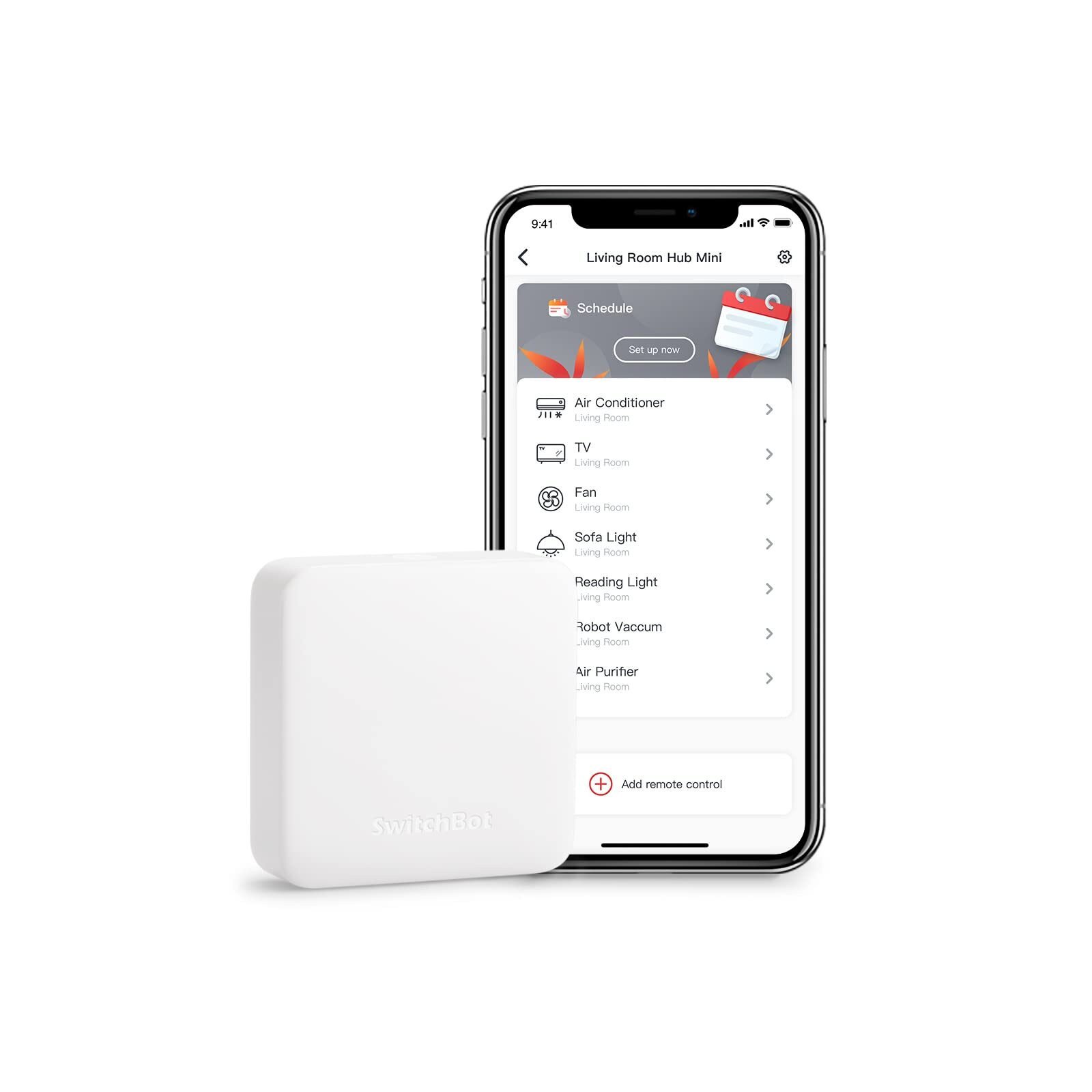 SwitchBot Hub Mini Smart Remote - Dispositivo IR, collegamento a Wi-Fi,
