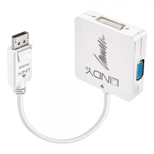 LINDY41028 Lindy 41028 cavo e adattatore video DisplayPort DVI-D + VGA (D-Sub) +