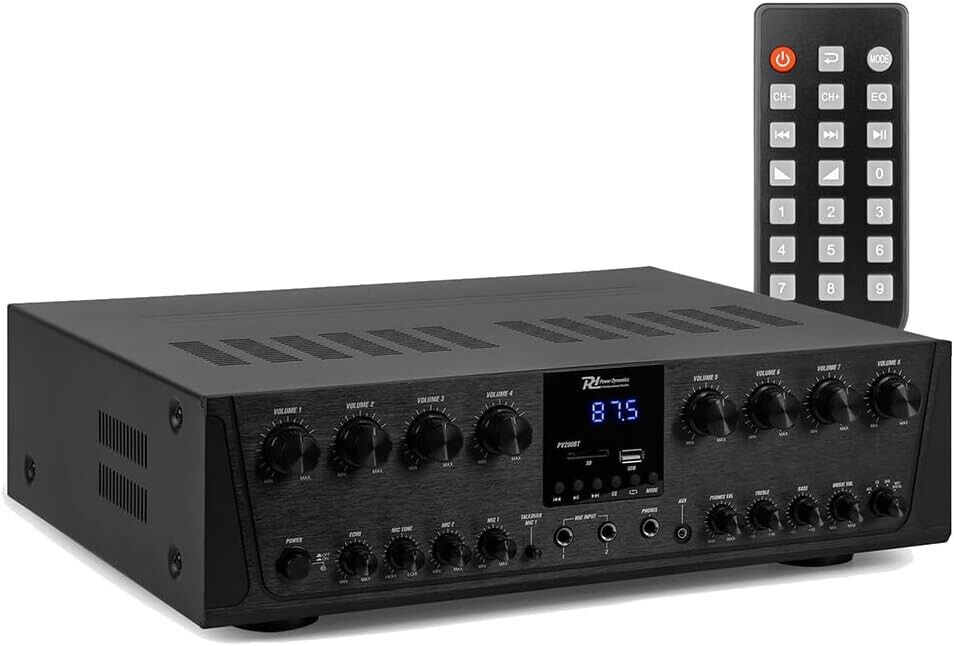 POWER DYNAMICS PV280BT SISTEMA DI AMPLIFICAZIONE AUDIO BLUETOOTH 8 ZONE 800W