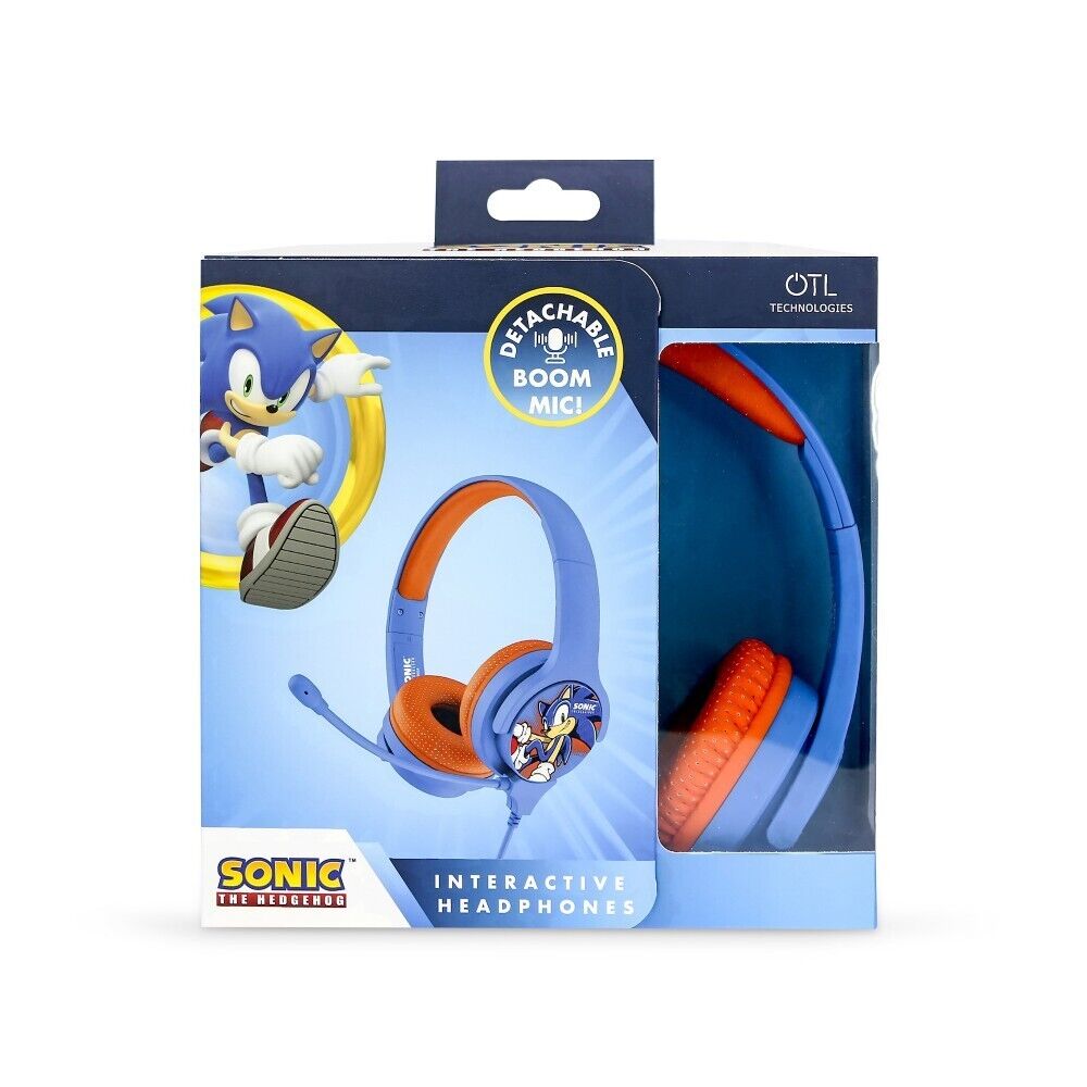SONIC THE HEDGEHOG CUFFIE BAMBINO MICROFONO 3.5MM HEADPHONES SH0907