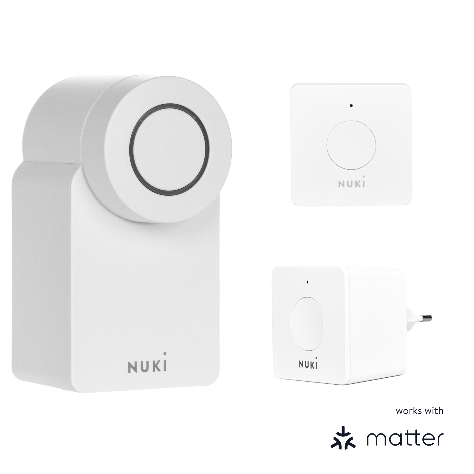 Set appartamento Nuki - Smart Lock 4. Gen con Opener WLAN Bridge Smart Home p...
