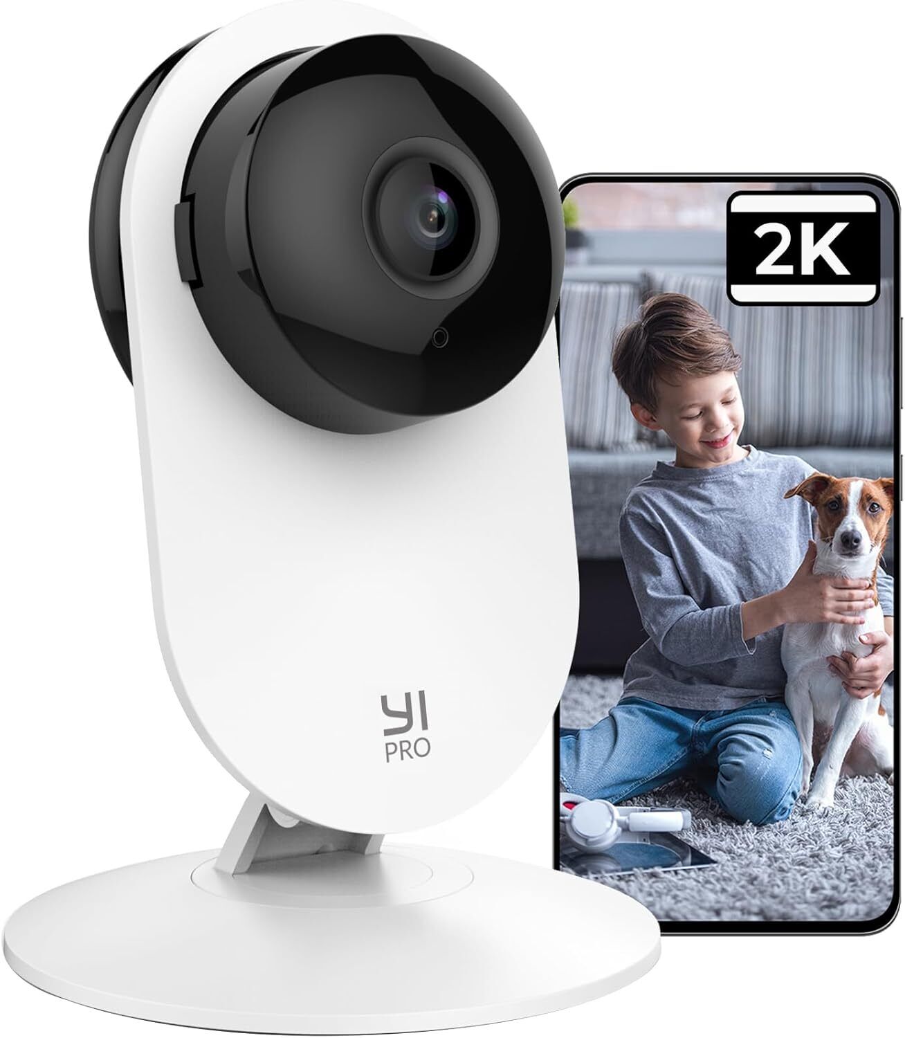 YI Pro 2K Telecamera Wi-Fi Interno Home Camera 2.4Ghz Rilevamento...