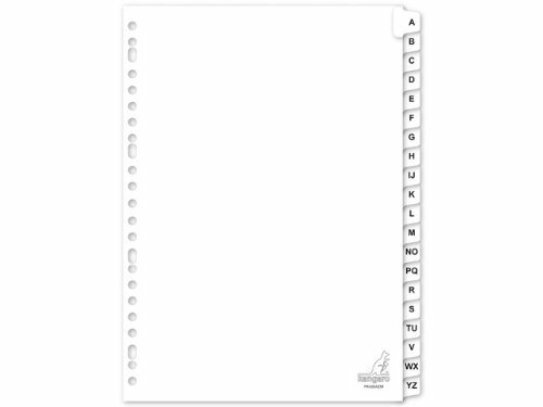 Kangaro PK420AZM Alphabetic tab index Cartone intercalare (l6N)