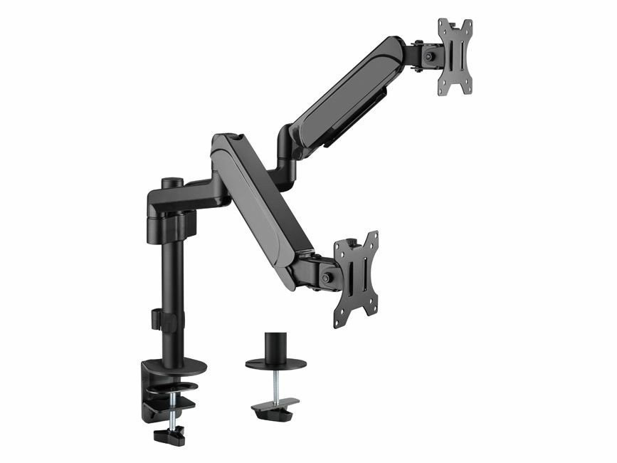 Equip - STAFFA DOPPIO MONITOR 17"-32" DA SCRIVANIA - STAFFA DOPPIO MONITOR 17\"-