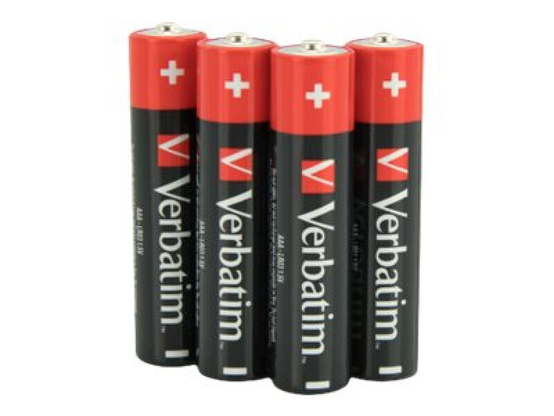 Verbatim AAA Batteria monouso Mini Stilo AAA Alcalino (ALK BATTERY AAA 4 PACK SH