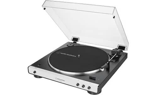 Audio Technica Giradischi a Cinghia 33 e 45 Giri Bluetooth AT-LP60XBTWH