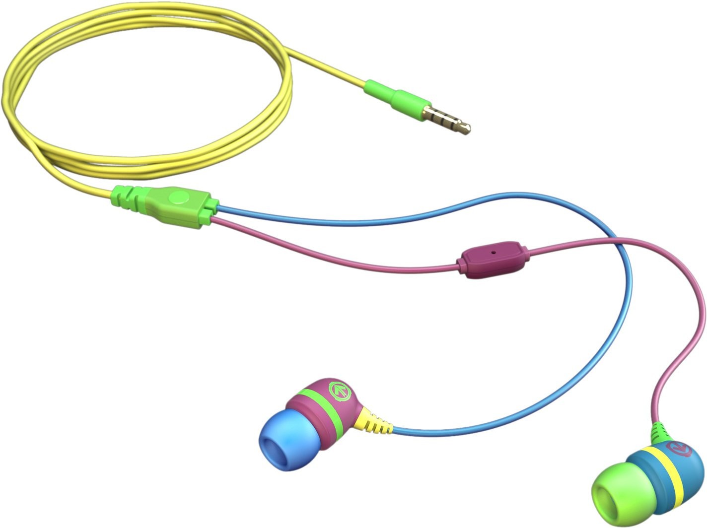 Aerial7 Sumo AMP In-Ear Headphones with In-Line Microphone blue/yellow