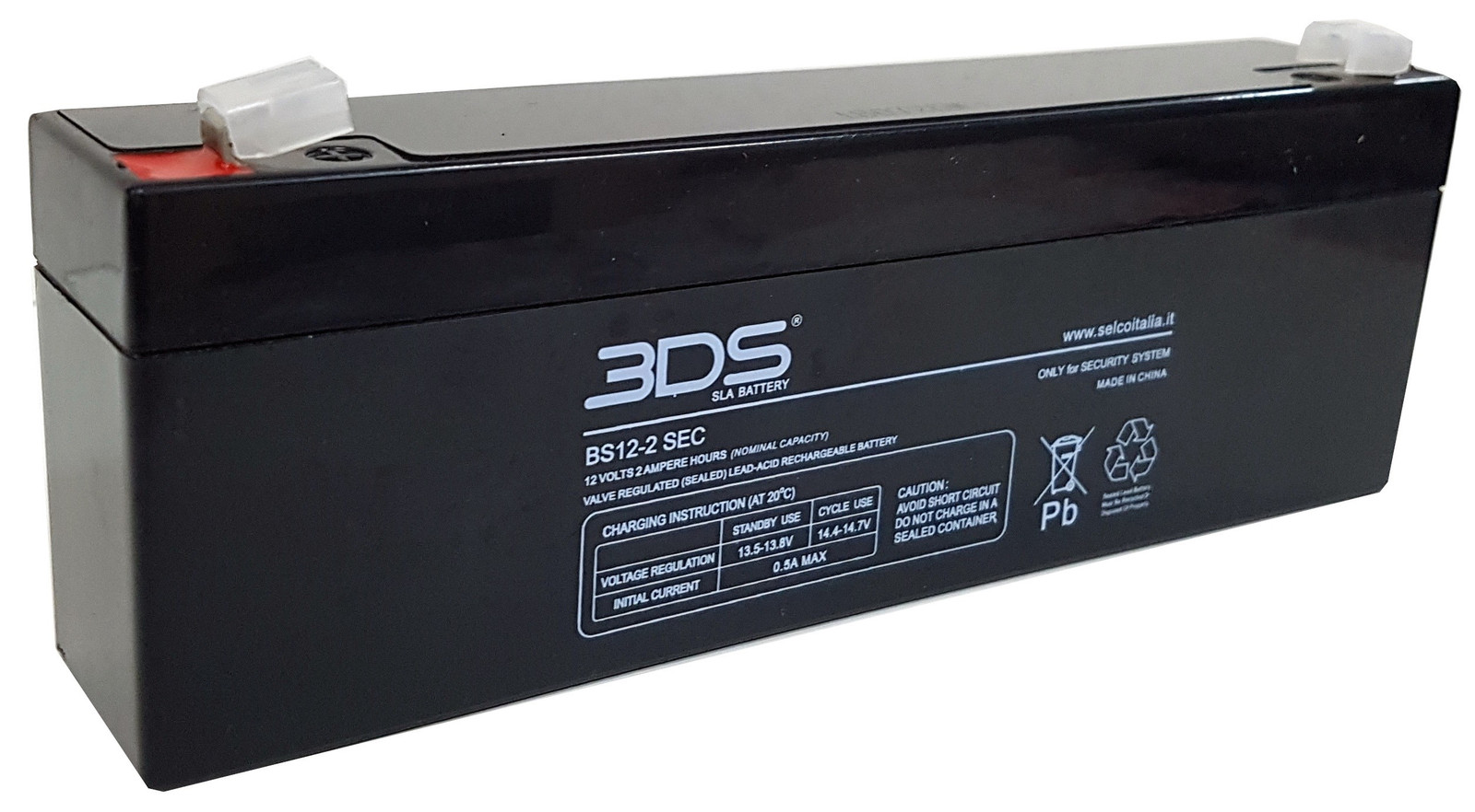 BS12-2 SEC Bds Battery Agm 12v 2ah T1