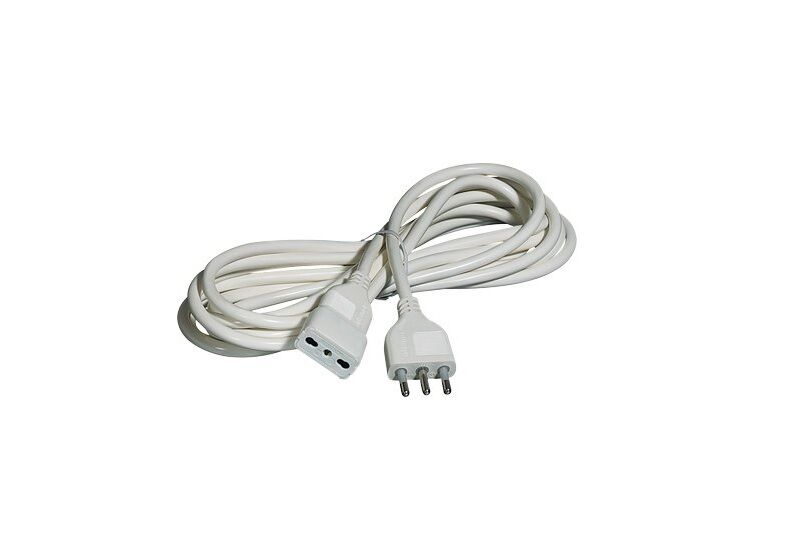 BTICINO S2528B CST CAVO PROLUNGA SPINA 2P+T 16A E PRESA BIPASSO 10/16A 5 METRI