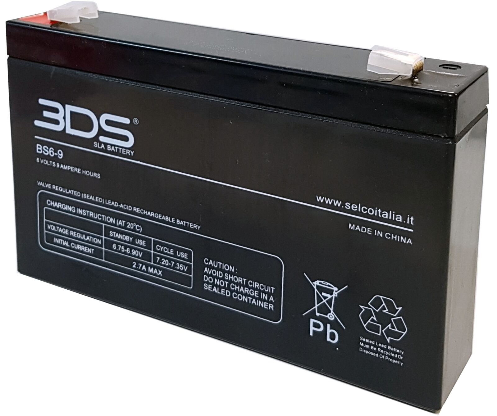 BS6-9 Bds Battery Agm 6v 9ah T1