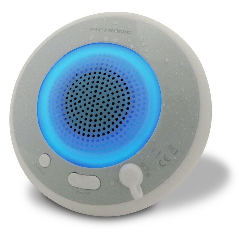 Speaker Splash Bluetooth waterproof con effetti luminosi - Bianco