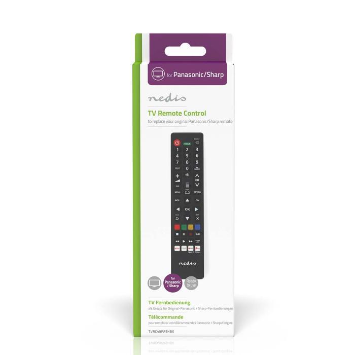 TELECOMANDO PREPROGRAMMATO NEDIS TVRC45PASHBK COMPATIBILE CON I TV PANASONIC / S