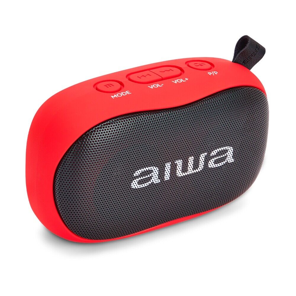 AIWA Cassa Bluetooth Portatile Rosso - Mini Cassa Altoparlante Bluetooth Piccola