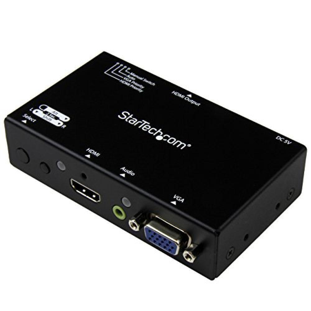 STARTECH.COM Auto Switch Commutatore 2X1 HDMI + VGA a HDMI, Switch Convertitore