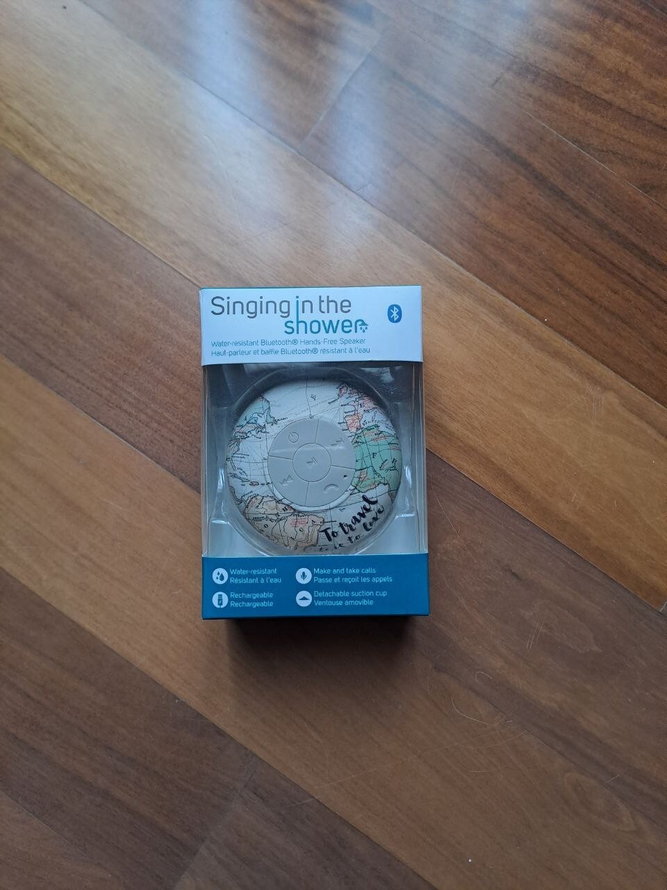 Speaker Viaggio Legami Singing in the shower, Resistente all'acqua Mappamondo