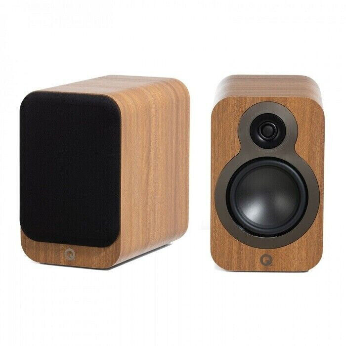 Q ACOUSTICS 3020C WALNUT COPPIA DIFFUSORI DA LIBRERIA NUOVI GARANZIA UFFICIALE