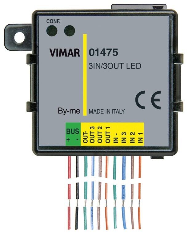 VIMAR 01475 Modulo domotico 3 in 3 out LED da incasso