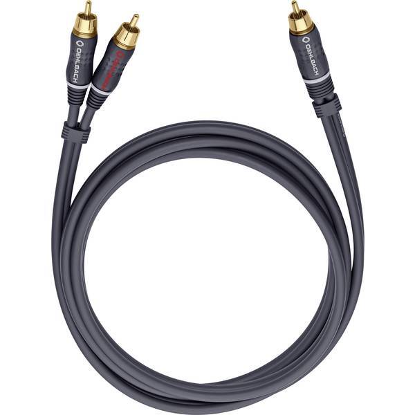 Oehlbach rca audio cavo a y 2x spina 1x 5 m antracite contatti