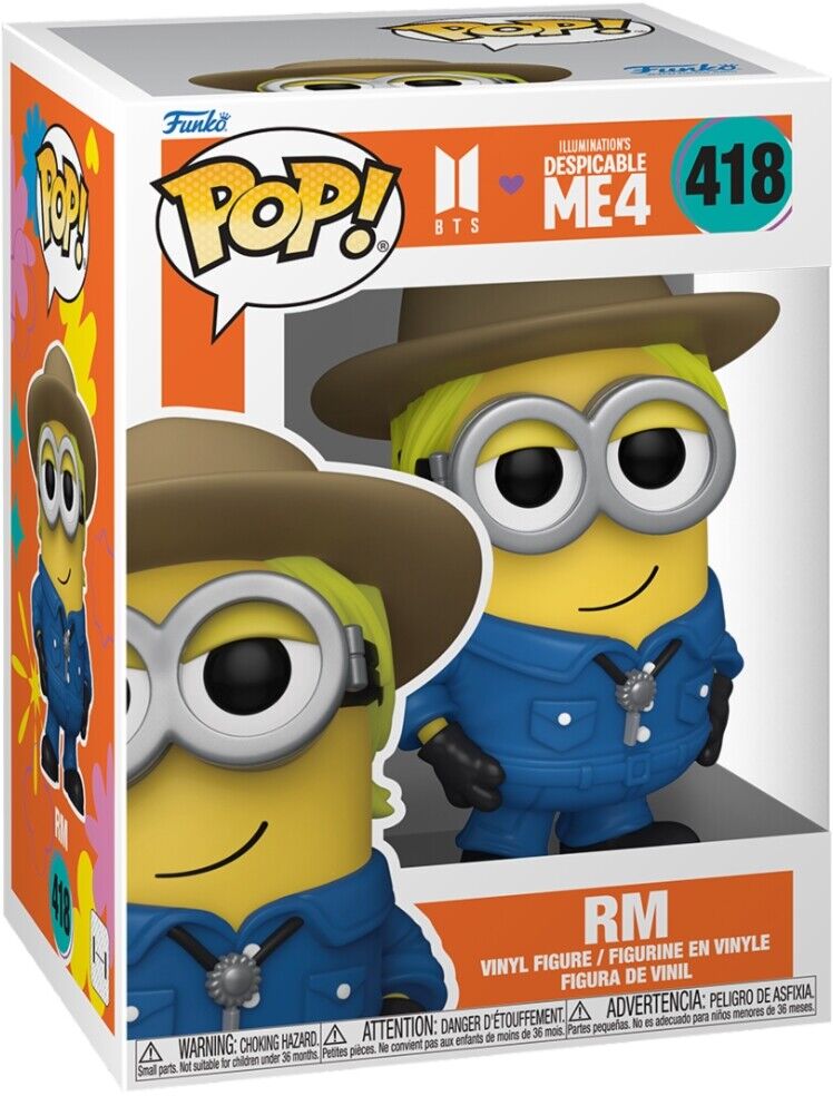 Bts: Funko Pop! Rocks - Minions X Bts Rm (Vinyl Figure 418) -