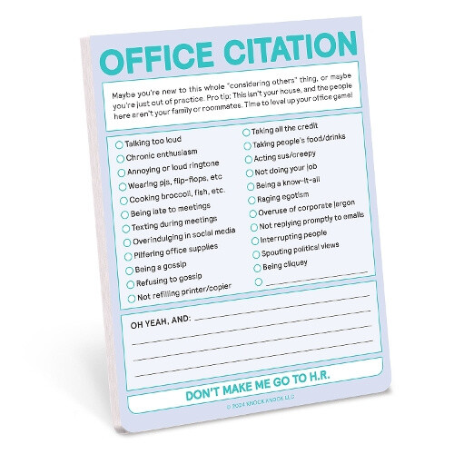 Knock Knock Office Citation Nifty Note (Pastel Version) by Knock Knock