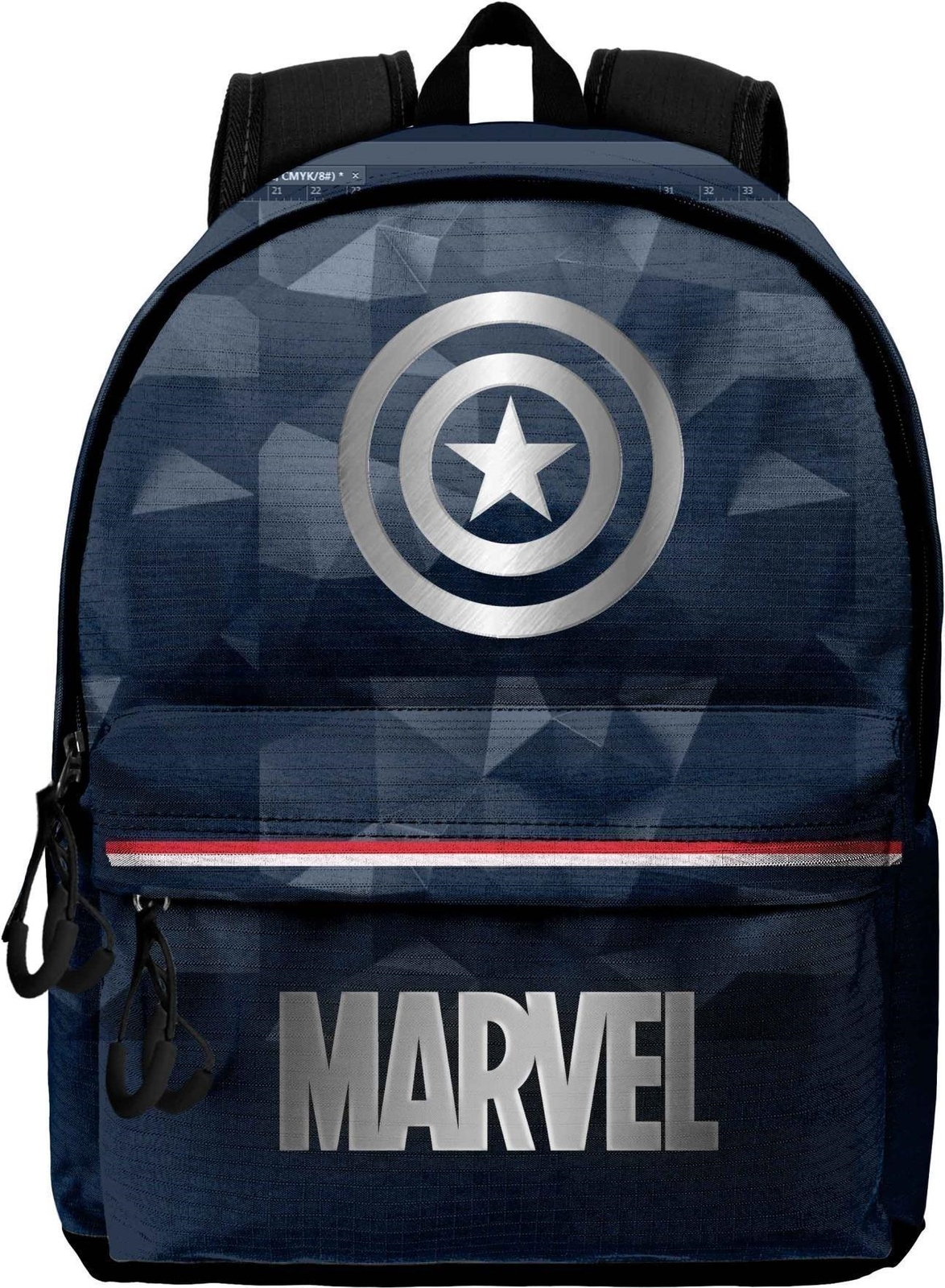 Marvel: Karactermania - Captain America - Zaino Hs Silver Metal -