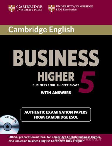9781107669178 Cambridge English Business Certificate. Higher 5 S... Con CD-Audio