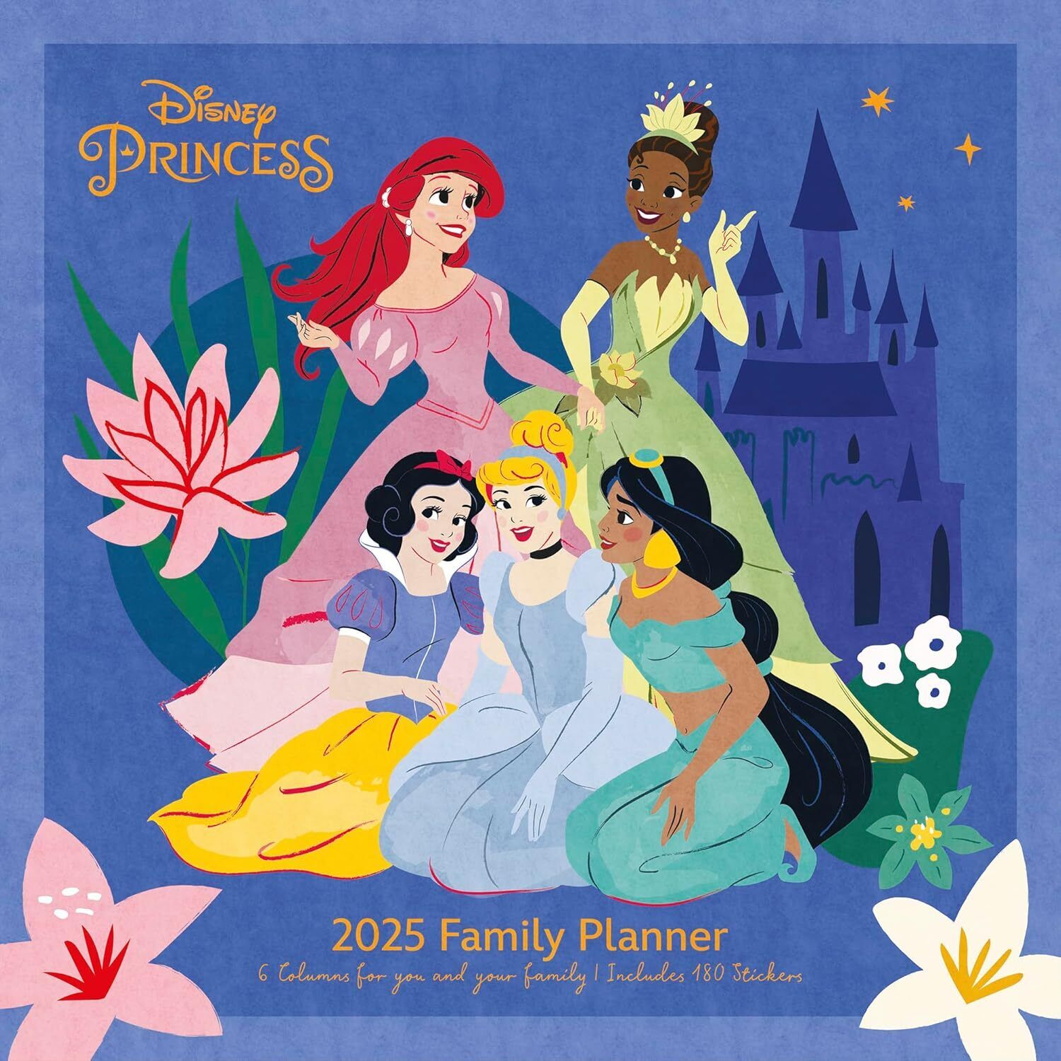 9781804231456 Disney princess 2025 family planner 30 x 30 cm pyramid