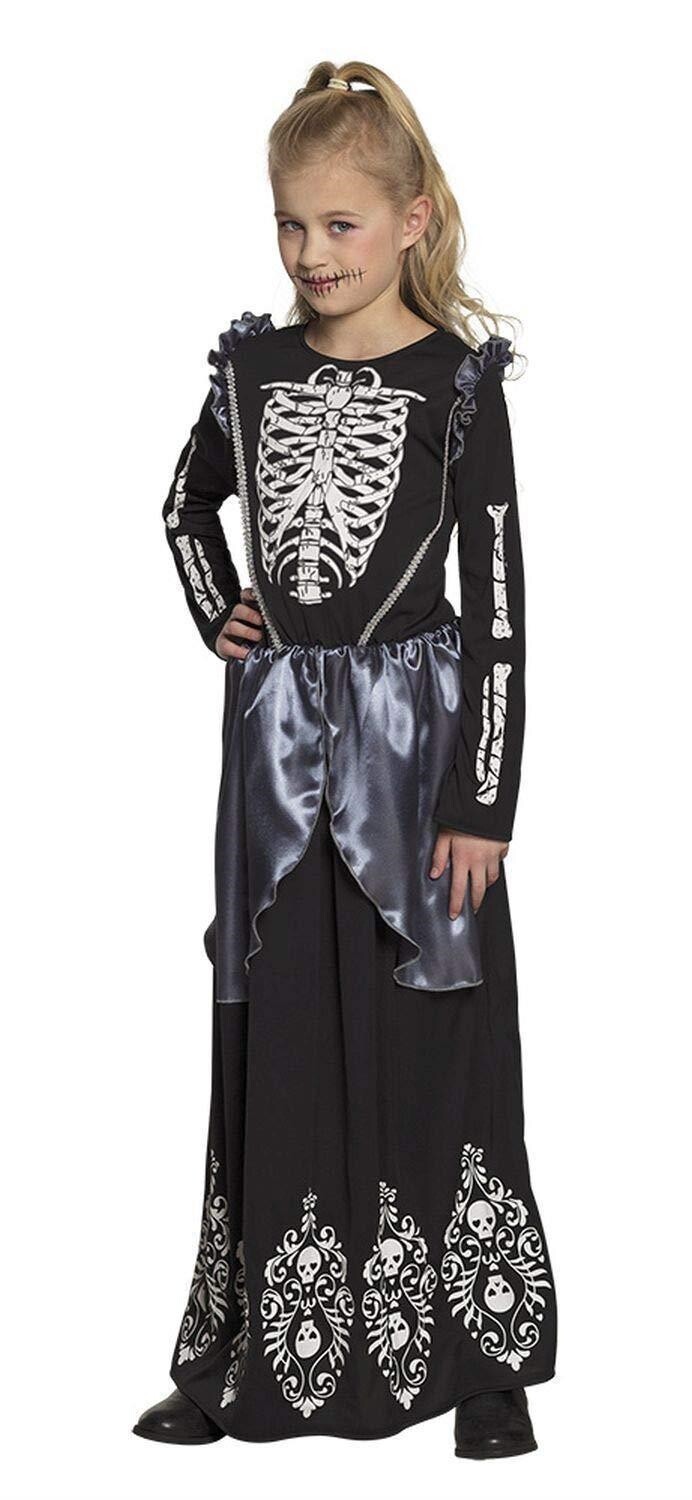 Boland: Pc. Child Costume Skeleton Queen (7-9 Years) H. Costume Skeleton Queen (