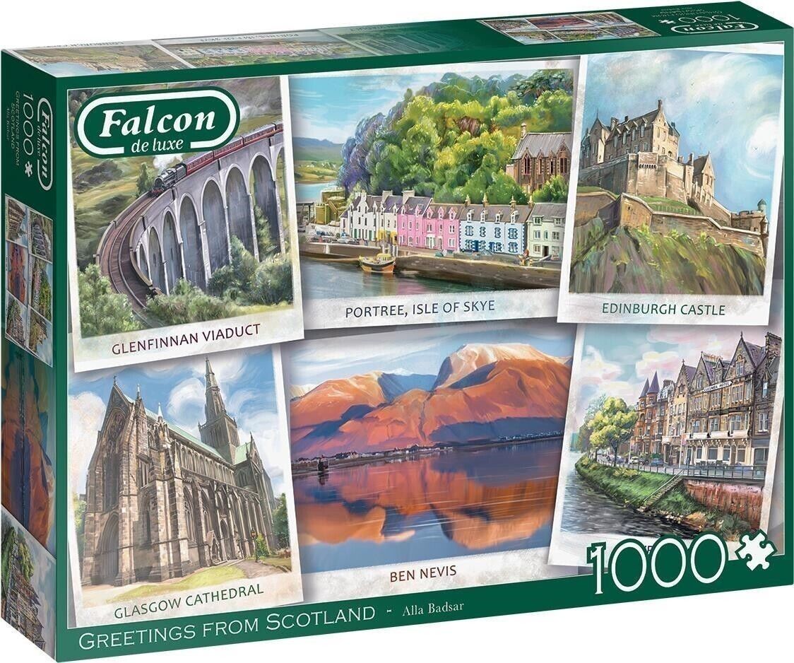 Jumbo: Puzzle 1000 Falcon Postcard Series Scotland (Title Not Final -