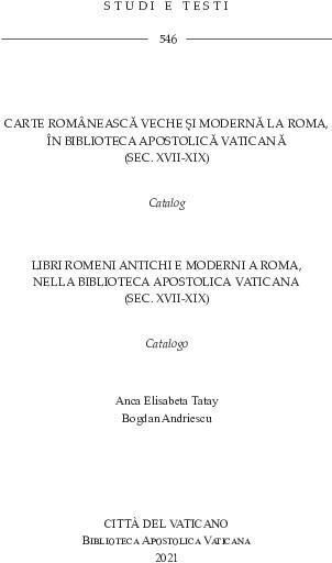 Libri Tatay Anca Elisabeta / Andriescu Bogdan - Carte Romaneasca Veche Si Modern