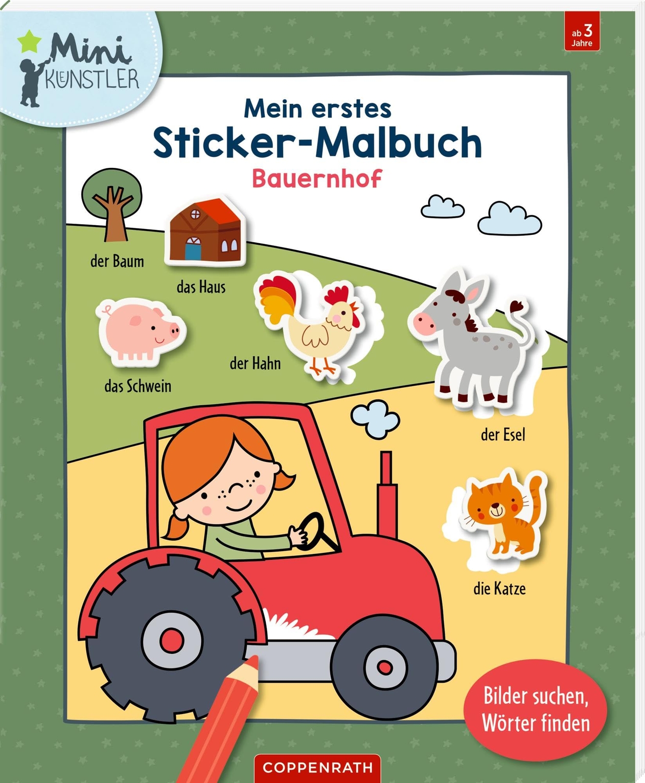 Deborah van de  Mein erstes Sticker-Malbuch: Bauernhof: Bilde (Copertina rigida)