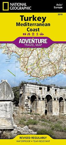 National Geographic Maps Turkey, Mediterranean Coast (Map)