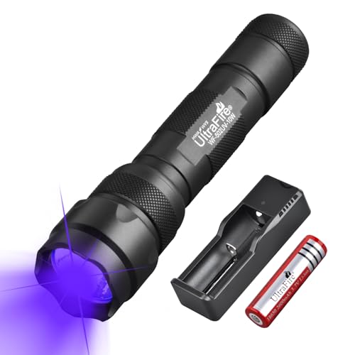 Ultrafire Torcia Uv 365 Nm Led Luce Nera, 10 W Modalità Singola, Potente Luce Uv Per Macchie Di Urina Secca Di Animali Domestici, Indurimento Di Resin