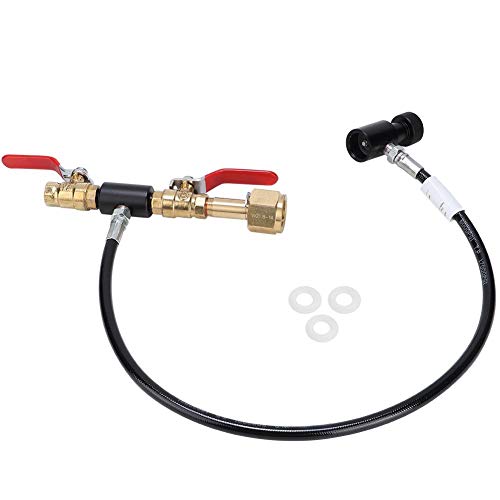 Duokon Adattatore Ricarica Bombola Co2 G1 / 2, Serbatoio Co2 Accessori Per Creatore Di Soda Con Tubo Per Riempimento (W21.8-14 24Inch)