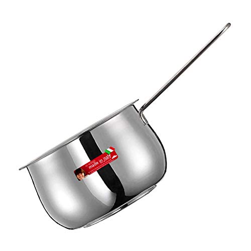 Inoxriv Bollilatte River Cm.12 Lt.0,8 Acciao 18/C, Silver, One Size