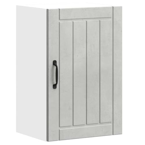 Vidaxl Pensile Da Cucina Lucca Grigio Cemento In Legno Multistrato, Pensile Da Cucina, Armadio Da Cucina A Parete, Pensili Con Ante, Pensile Montato
