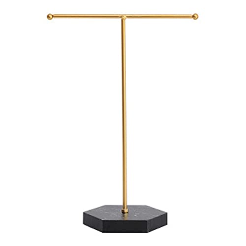 Ocnvlia Espositore Per Gioielli Supporto Per Collana Supporto Per Gioielli Da Tavolo Nel Metallo Placcato Con Barra Un T Torre Per Gioielli Da Esposiz