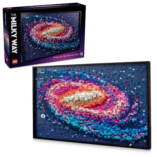 Lego Art The Milky Way Galaxy Wall Art Décor, Regalo Spaziale E Astronomico, Set Da Costruzione Per Adulti, Attività Creativa Per Gli Amanti Dell'Arte