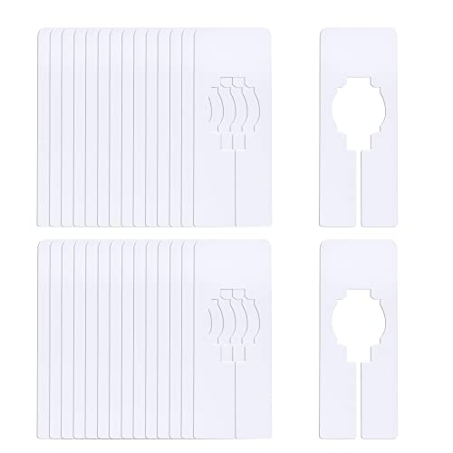 30 Pezzi Divisori Rettangolari Per Vestiti, Divisori Taglie Per Abbigliamento,Clothing Rack Size Grucce Divisori, Bebè Divisori Abbigliamento