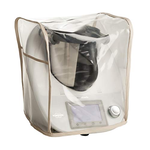 Custodia Antimacchia Trasparente Per Thermomix Tm6 Tm5 Tm31. Mod Trasparente Beige