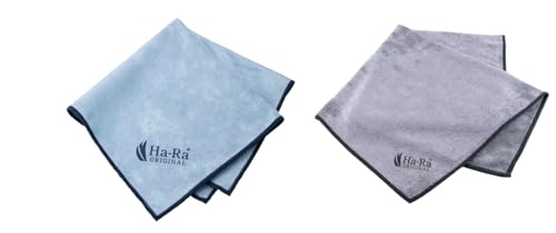 Ha-Ra Confezione Doppia Di Panno Star 1 Blu + 1 Antracite (Come Utilizzare Una Pelle)