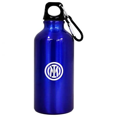 Inter Borraccia Logo Nuovo Blu Con Moschettone In Alluminio Prodotto Ufficiale F.C. Nazionale