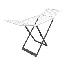 Vileda Perla Stendibiancheria Da Pavimento, Stendino A Cavalletto, Con Ruote, Spazio Di Stenditura 20 M, Resina 100%, 190 X 54.5 X 90 Cm
