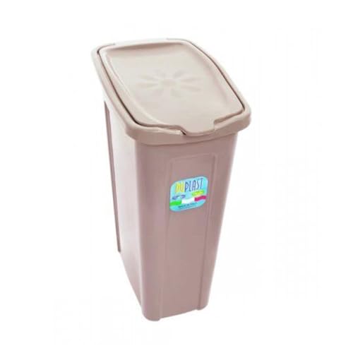 Duplast Porta Biancheria Margherita 35 Litri Slim Colore Rosa Cipria